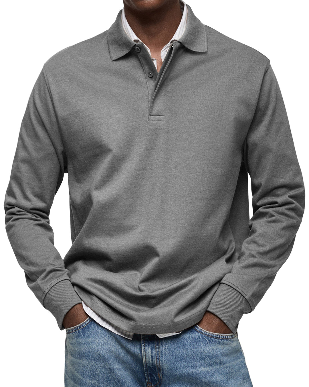 CHARLES™ – Luxury Long-Sleeved Polo Shirt for Men