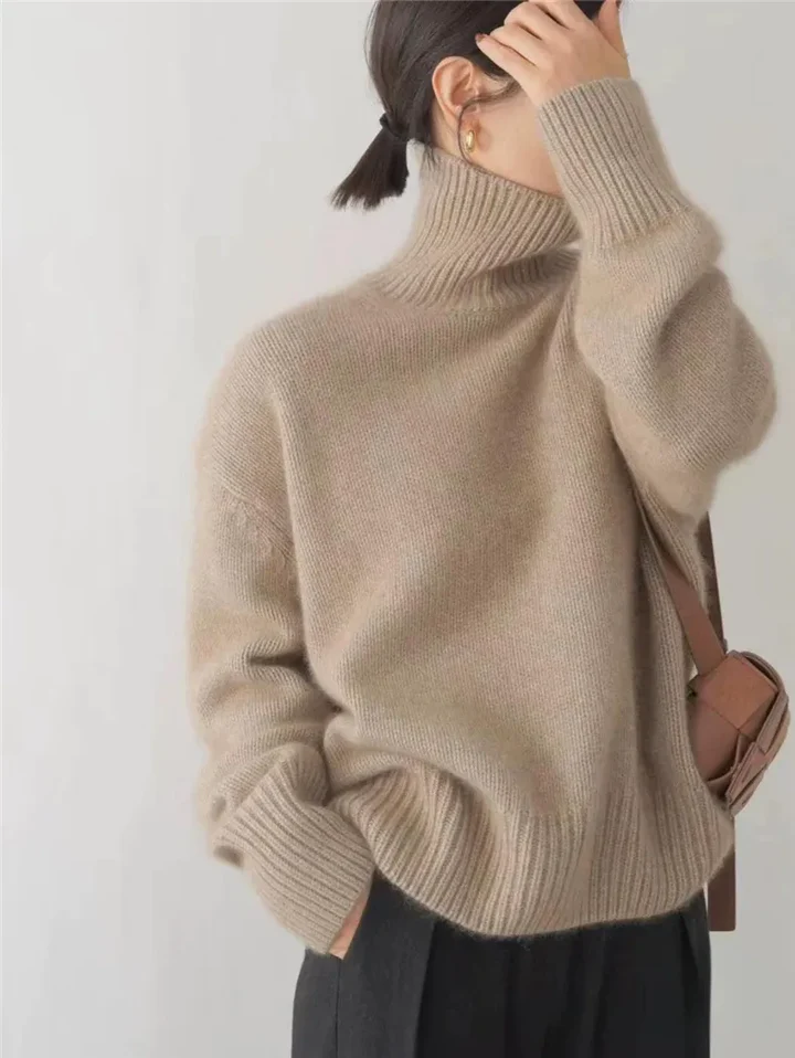 AGNES™ – Oversized Turtleneck Sweater for Women