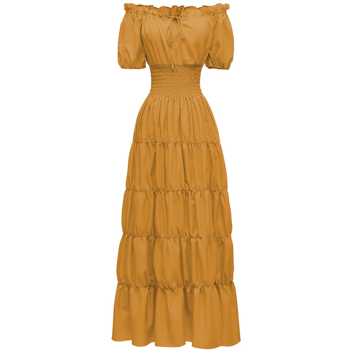 AIZA™ – Classic Corset Long Retro Maxi Dress