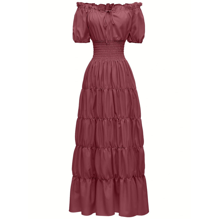 AIZA™ – Classic Corset Long Retro Maxi Dress