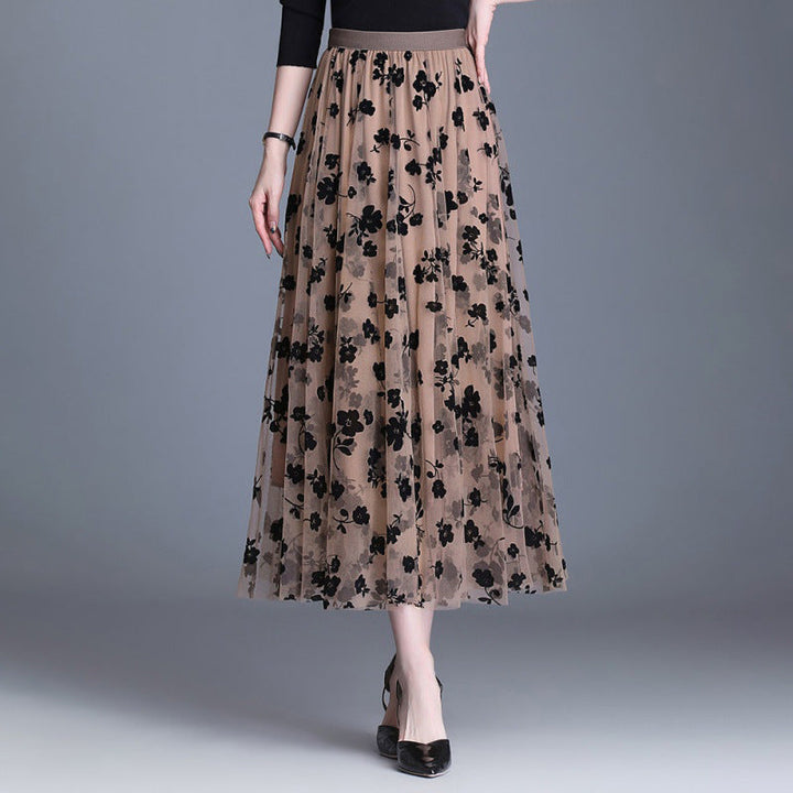 ADELINE™ – Chic Floral Midi Skirt