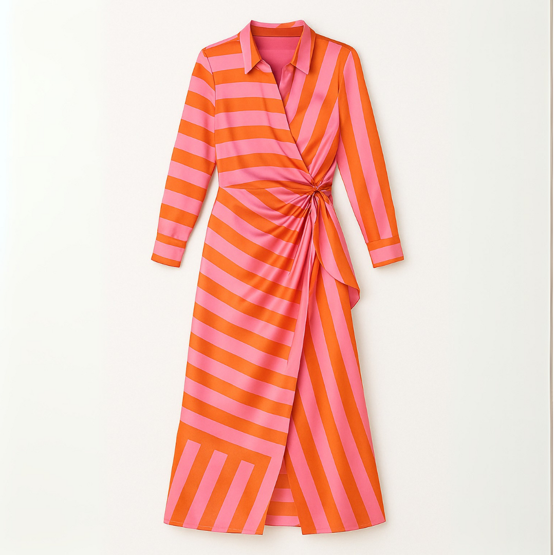 EDNA™ – Wrap Dress with a Bold Print