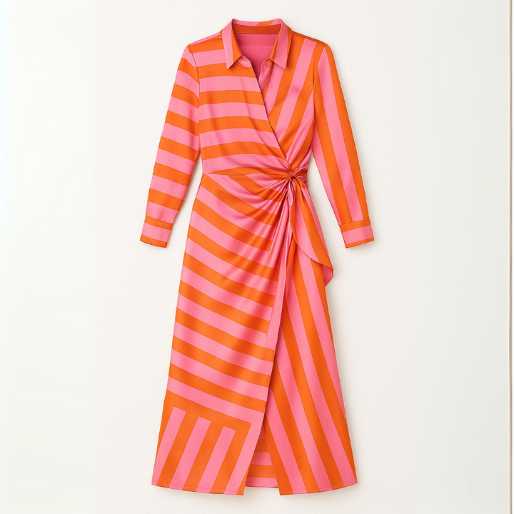 EDNA™ – Wrap Dress with a Bold Print